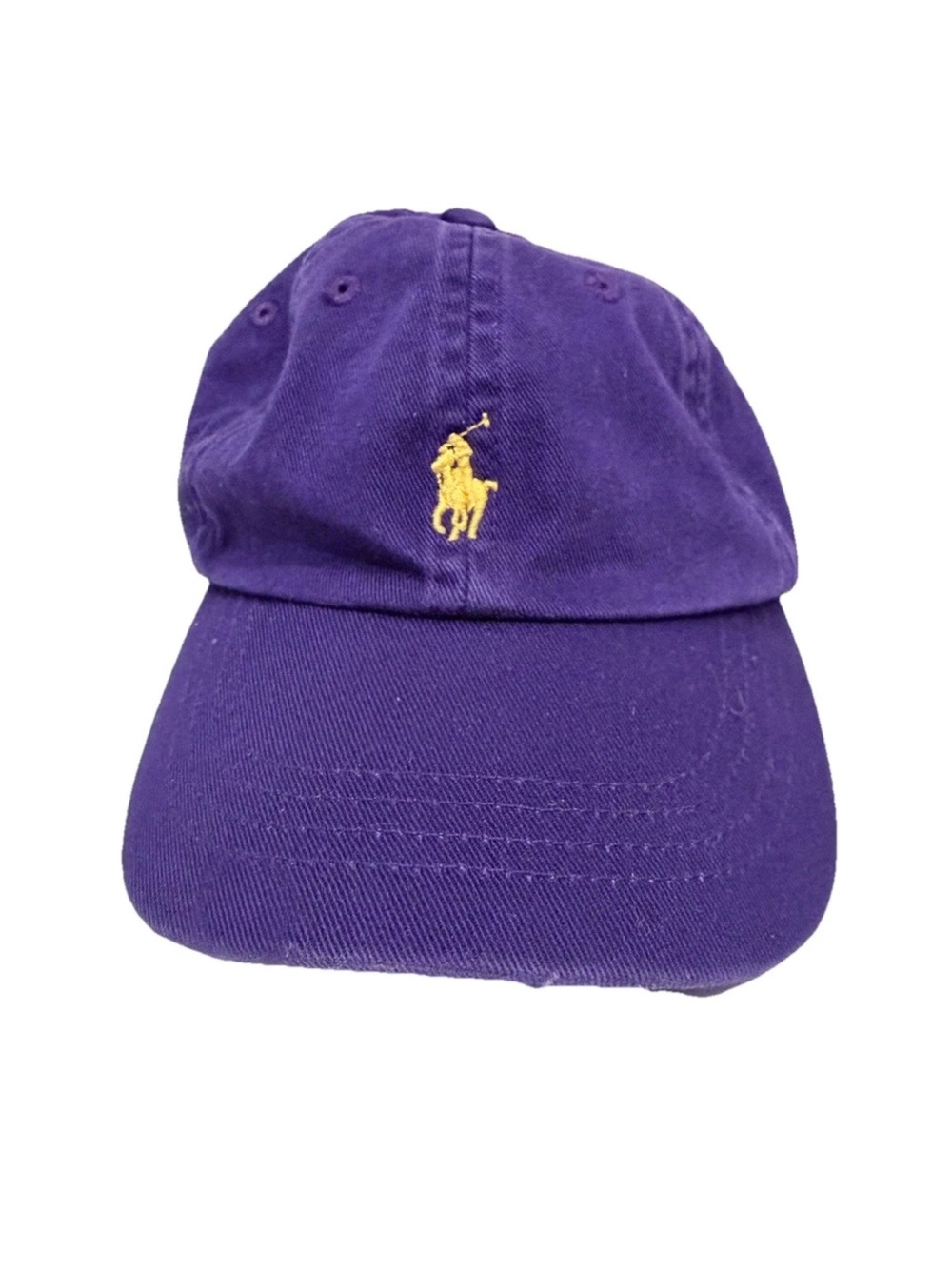 Polo Ralph Lauren PURPLE Toddler Youth Strapback Hat Cap 2T-4T Adjustable, EUC